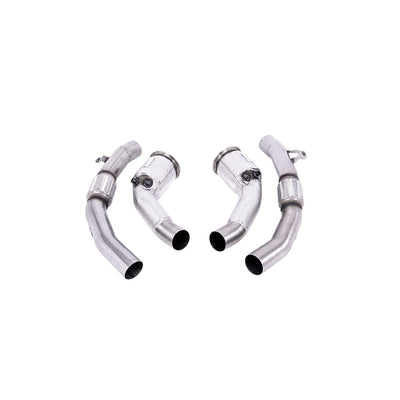 Milltek Large-bore Downpipes and Cat Bypass Pipes Exhaust Audi RS7 C8 4.0 V8 Bi-Turbo (OPF/GPF Models) 19-25-Manifolds, Decats & Sports Cats-carbonizeduk