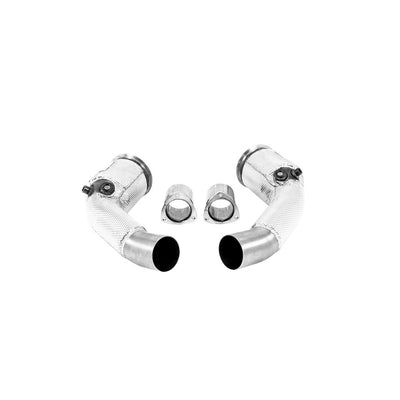 Milltek Large-bore Downpipes and Cat Bypass Pipes Exhaust Audi RS7 C8 4.0 V8 Bi-Turbo (OPF/GPF Models) 19-25-Manifolds, Decats & Sports Cats-carbonizeduk