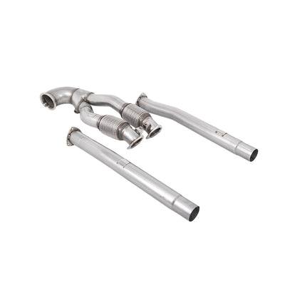 Milltek Large-bore Downpipe and De-cat Exhaust Audi RS3 Sportback 400PS (8V MQB Facelift Only) Non-OPF/GPF Models 17-18-Manifolds, Decats & Sports Cats-carbonizeduk