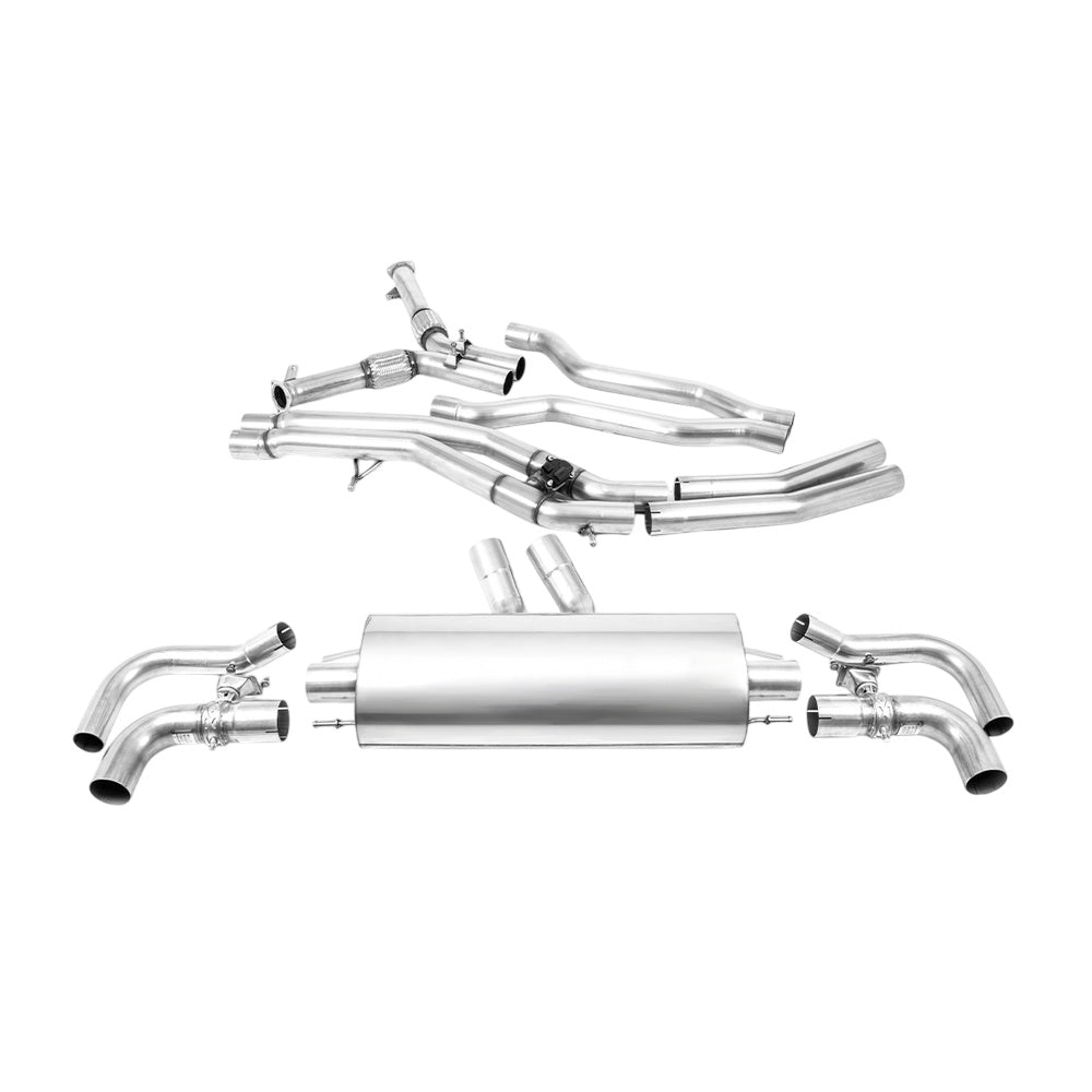 Milltek Cat Back Exhaust Audi RSQ8 4.0 V8 Bi-Turbo (Non OPF / GPF Equipped Models) 20-25-Exhaust System-carbonizeduk