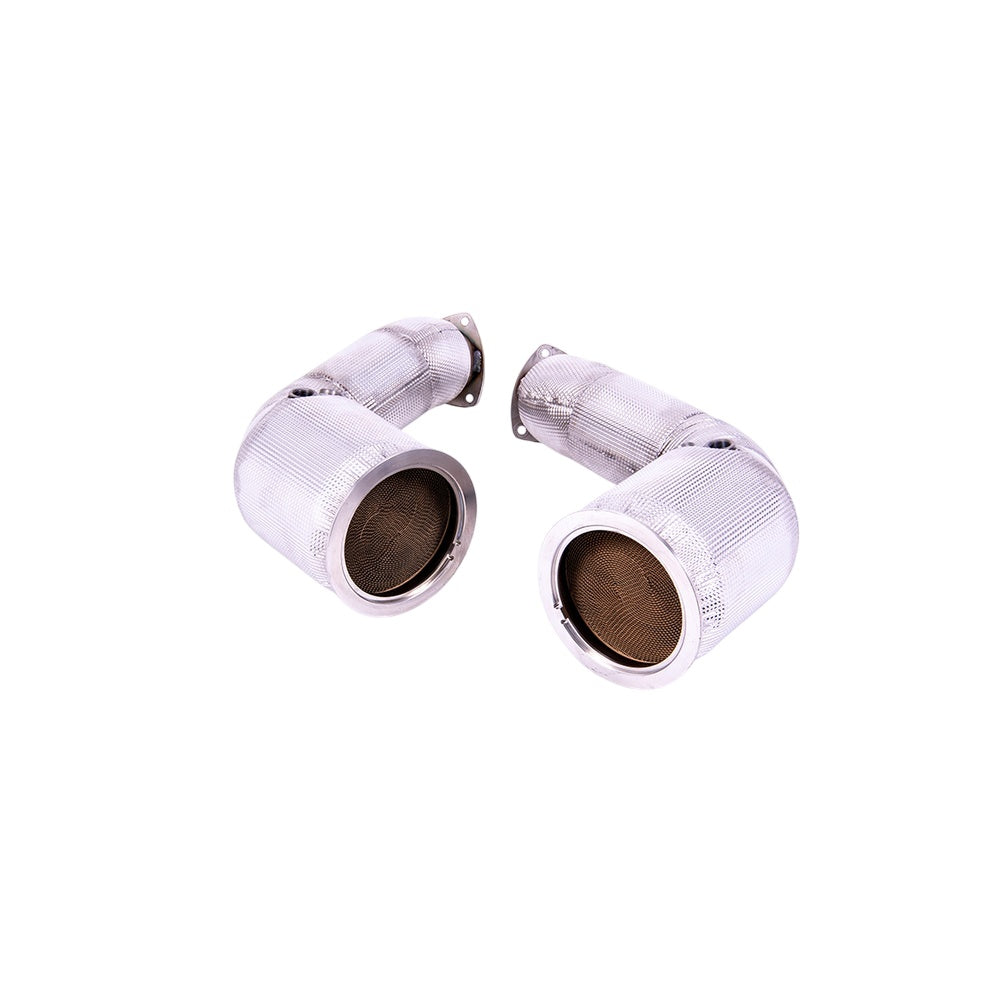 Milltek Large Bore Downpipes and Hi-Flow Sports Cats Exhaust Audi RSQ8 4.0 V8 Bi-Turbo (OPF / GPF Equipped Models) 20-25-Manifolds, Decats & Sports Cats-carbonizeduk
