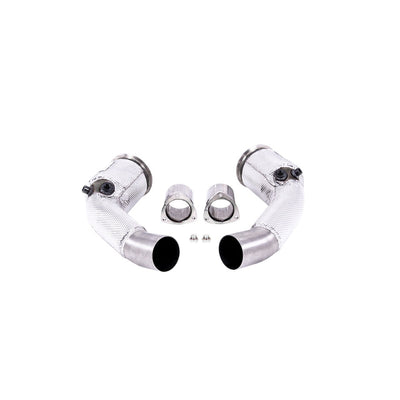 Milltek Large Bore Downpipes and Hi-Flow Sports Cats Exhaust Audi RS7 C8 4.0 V8 Bi-Turbo (Non OPF/GPF US/ROW Models) 19-25-Manifolds, Decats & Sports Cats-carbonizeduk