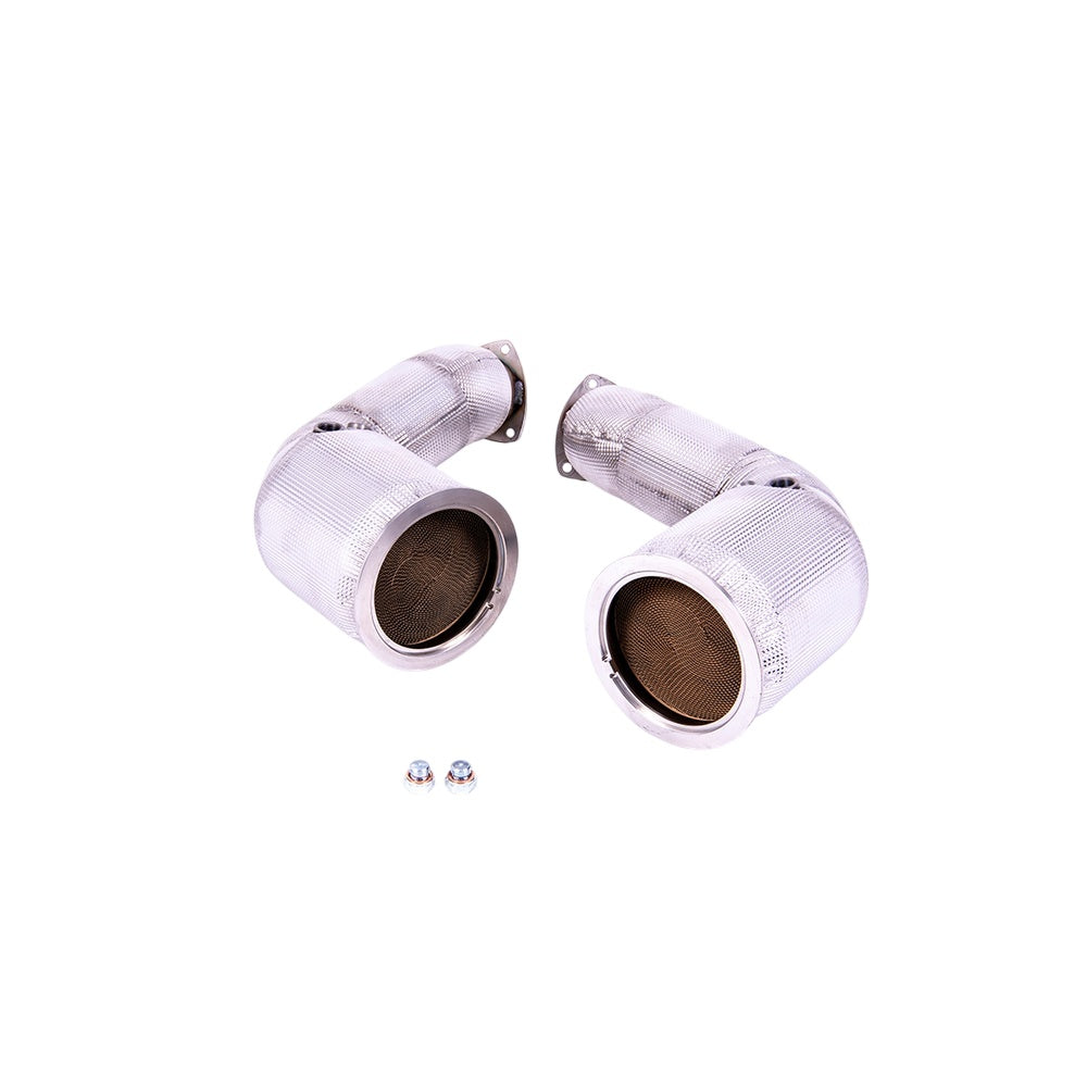 Milltek Large Bore Downpipes and Hi-Flow Sports Cats Exhaust Audi SQ7 4.0 V8 TT (Gasoline Non-OPF Equipped Vehicles) 21-25-Manifolds, Decats & Sports Cats-carbonizeduk