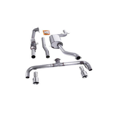 Milltek Turbo-back including Hi-Flow Sports Cat Exhaust Volkswagen Scirocco R 09-16-Manifolds, Decats & Sports Cats-carbonizeduk