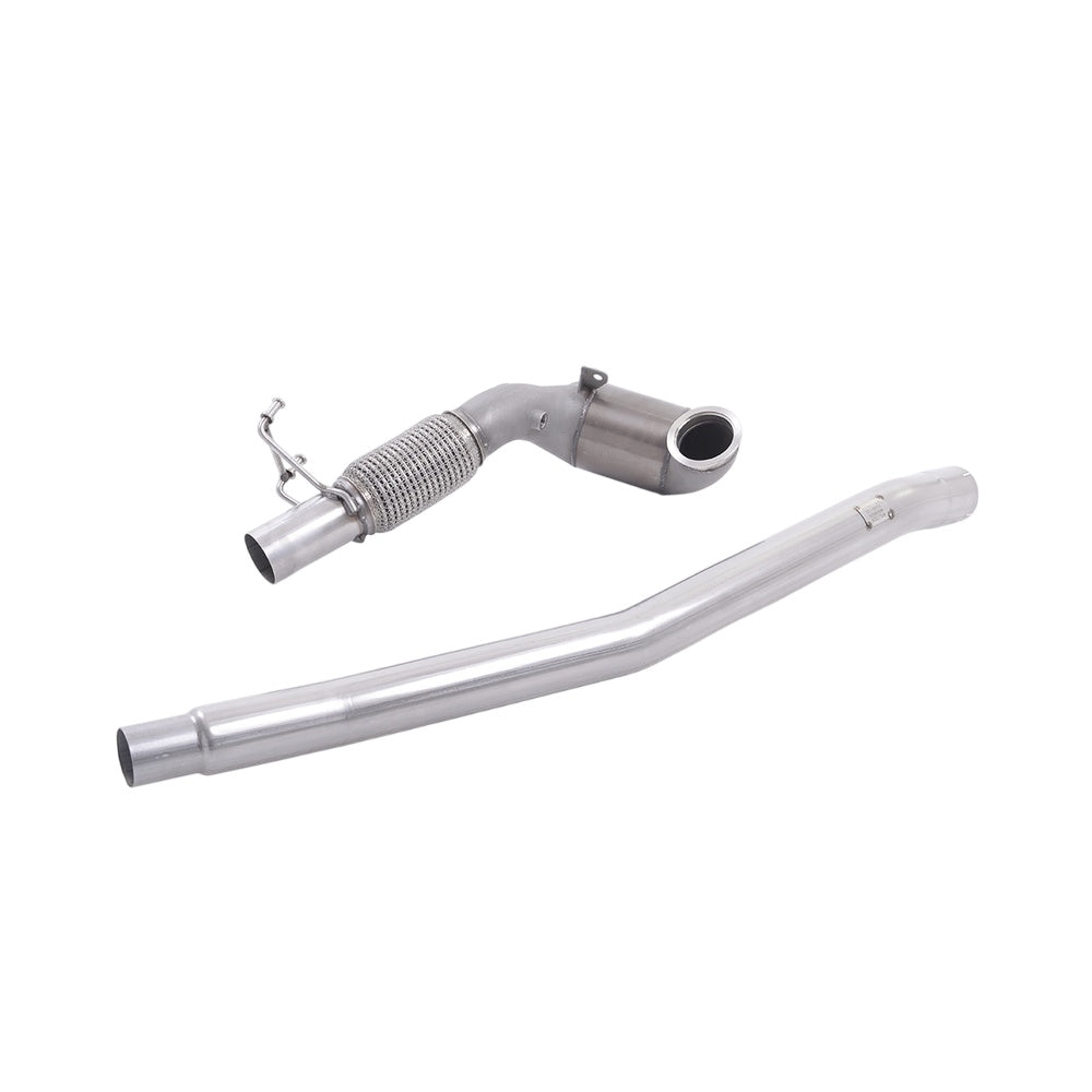 Milltek Large Bore Downpipe and Hi-Flow Sports Cat Exhaust Audi S3 2.0 TFSi Quattro 3-Door 8V/8V.2 (Non-GPF Equipped Models Only) 13-18-Manifolds, Decats & Sports Cats-carbonizeduk