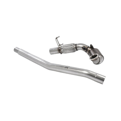 Milltek Large Bore Downpipe and Hi-Flow Sports Cat Exhaust Audi S3 2.0 TFSi Quattro Sportback 8V/8V.2 (Non-GPF Equipped Models Only) 13-18-Manifolds, Decats & Sports Cats-carbonizeduk