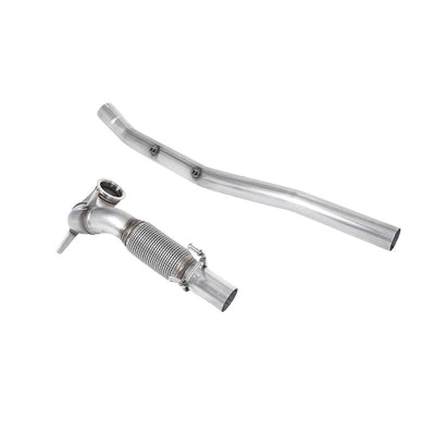 Milltek Large-bore Downpipe and De-cat Exhaust Volkswagen T-Roc R 2.0TSI 300ps (with OPF/GPF) 19-22-Manifolds, Decats & Sports Cats-carbonizeduk