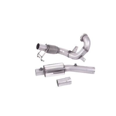Milltek Large-bore Downpipe and De-cat Exhaust Volkswagen Polo GTI 2.0 TSI (AW 5-Door inc Facelift Models) GPF/OPF Models Only 19-25-Manifolds, Decats & Sports Cats-carbonizeduk