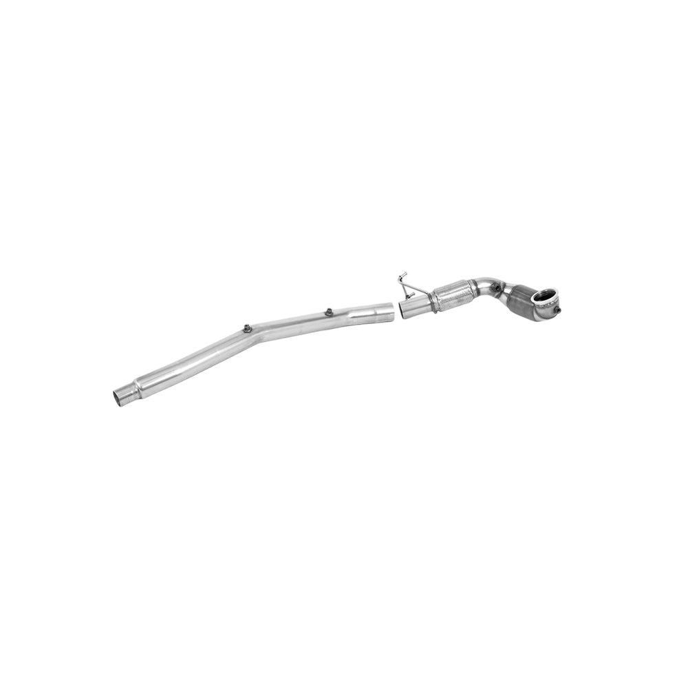 Milltek Large Bore Downpipe and Hi-Flow Sports Cat Exhaust Audi S3 2.0 TFSi Quattro Saloon / Sedan 310PS 8Y (OPF/GPF Models Only) 20-25-Manifolds, Decats & Sports Cats-carbonizeduk