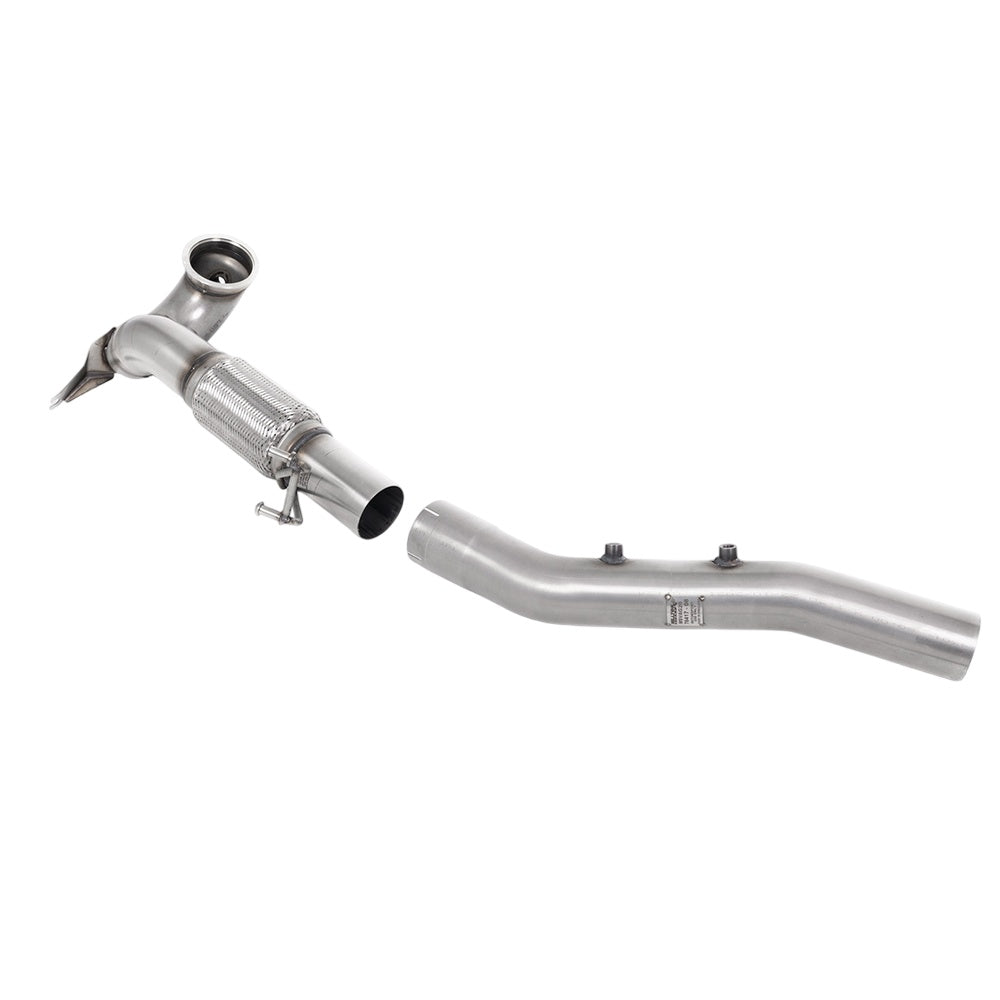 Milltek Large-bore Downpipe and De-cat Exhaust Volkswagen Golf Mk8 GTi (245ps OPF/GPF Equipped Models Only) 20-25-Manifolds, Decats & Sports Cats-carbonizeduk