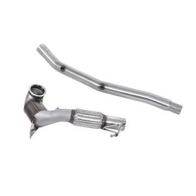 Milltek Large Bore Downpipe and Hi-Flow Sports Cat Exhaust Volkswagen Golf Mk8 R 2.0 TSI 320PS (Non-GPF / North American Models Only ) 22-25-Manifolds, Decats & Sports Cats-carbonizeduk