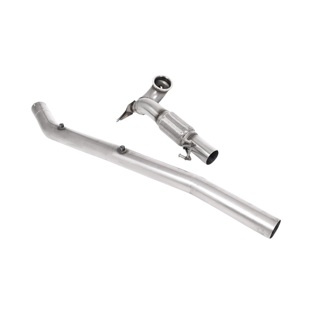 Milltek Large-bore Downpipe and De-cat Exhaust Audi S3 2.0 TFSi Quattro Saloon / Sedan 310PS 8Y (North American / Non-OPF Models Only) 22-25-Manifolds, Decats & Sports Cats-carbonizeduk