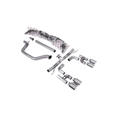 Milltek Particulate Filter-back Exhaust Volkswagen Golf Mk8 GTi (Golf R Style Quad Outlet 245ps OPF/GPF Equipped Models Only) 20-25-Exhaust System-carbonizeduk