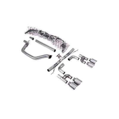 Milltek Particulate Filter-back Exhaust Volkswagen Golf Mk8 GTi (Golf R Style Quad Outlet 245ps OPF/GPF Equipped Models Only) 20-25-Exhaust System-carbonizeduk