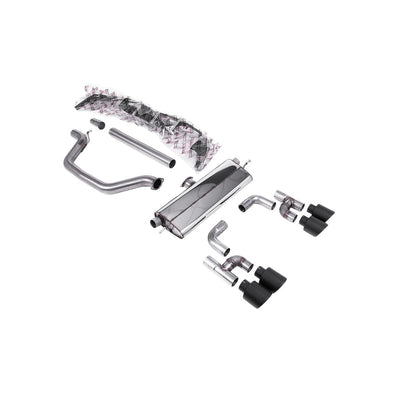 Milltek Particulate Filter-back Exhaust Volkswagen Golf Mk8 GTi (Golf R Style Quad Outlet 245ps OPF/GPF Equipped Models Only) 20-25-Exhaust System-carbonizeduk