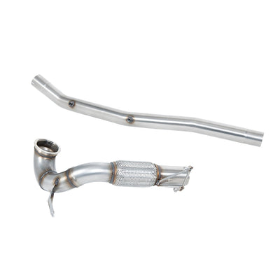 Milltek Large-bore Downpipe and De-cat Exhaust Volkswagen T-Roc R 2.0TSI 300ps (MQB EVO Models with OPF/GPF) 22-25-Manifolds, Decats & Sports Cats-carbonizeduk