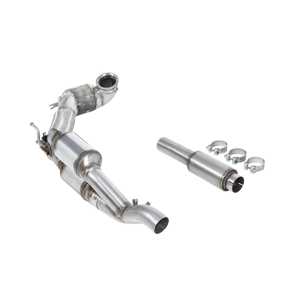 Milltek HJS Tuning ECE Downpipes Exhaust Audi S3 2.0 TFSi Quattro Saloon / Sedan 310PS 8Y (OPF/GPF Models Only) 20-25-Manifolds, Decats & Sports Cats-carbonizeduk