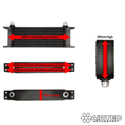 AIRTEC Motorsport Universal Oil Cooler -8 or -10 AN Fittings-BMW-Airtec-carbonizeduk