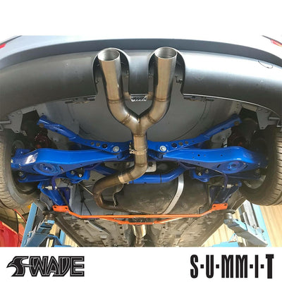 SUMMIT Rear Lower Big 6-Point Back Exhaust Tunnel Body Chassis & Subframe Axle Bush Tie Bar Brace for VW Golf MK5 & 6 GTI 2005 to 2012 V-G6-S39-Volkswagen-Airtec-carbonizeduk