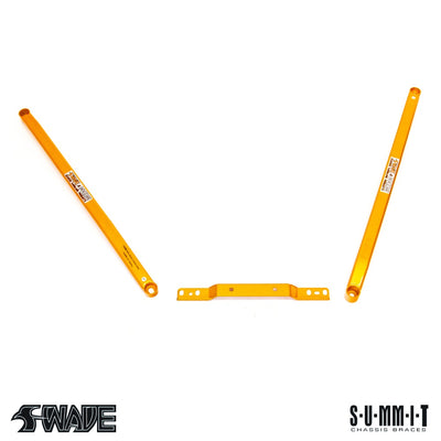 SWAVE & SUMMIT Mid Lower V Type Bar Set VW Golf GTI & R MK8-Volkswagen-Airtec-carbonizeduk