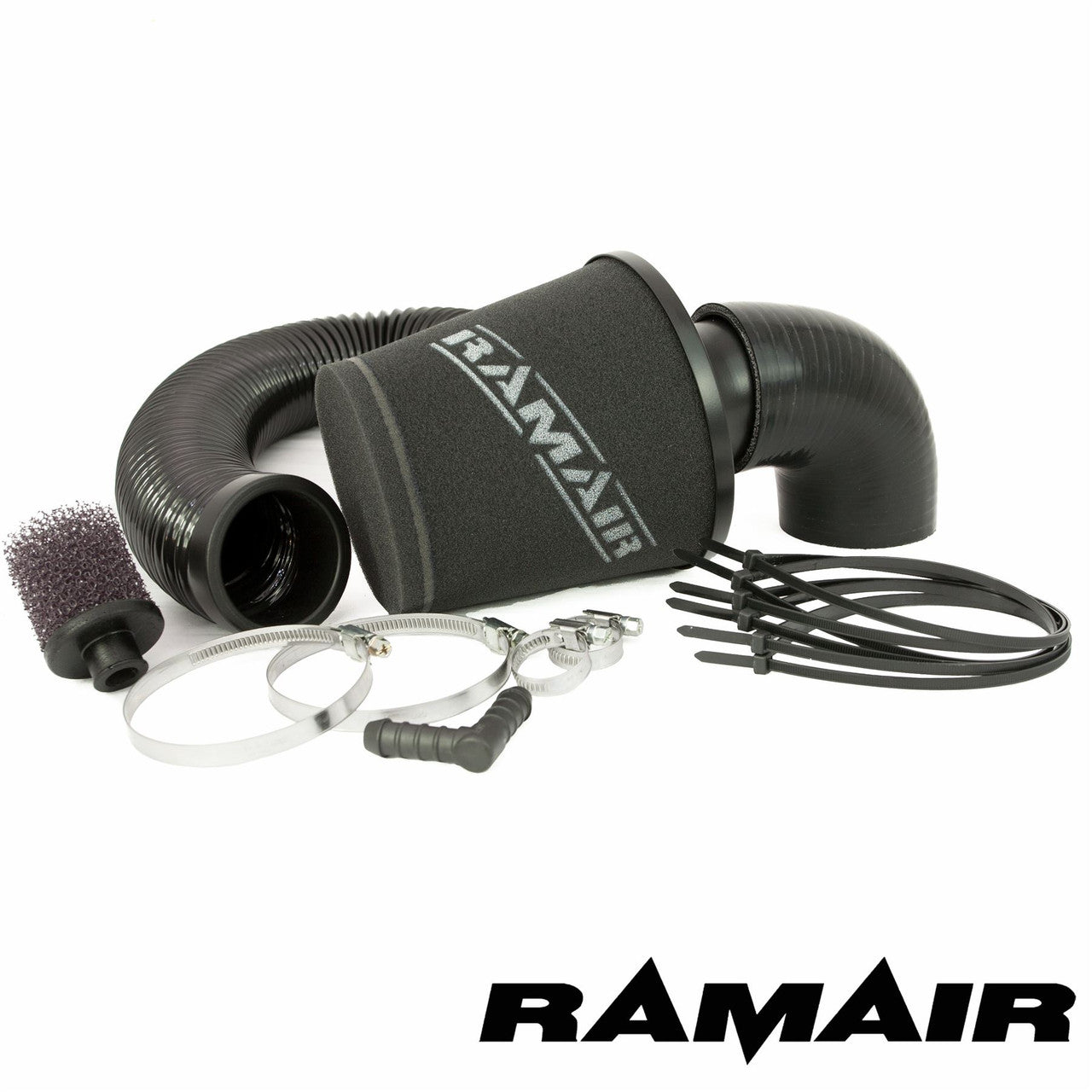 RAMAIR Ramair Black Intake Intake Foam Air Filter Kit for Ford Fiesta ST 150 (2.0l)-carbonizeduk