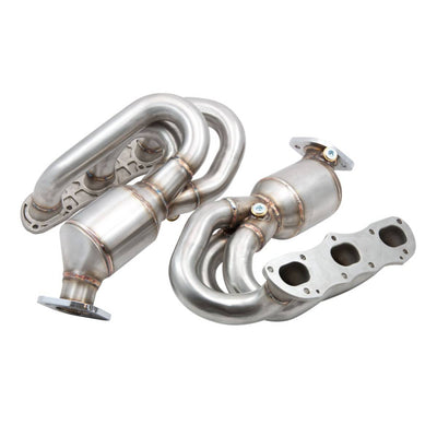 PORSCHE 981 BOXSTER & CAYMAN EXHAUST MANIFOLDS WITH CATALYTIC CONVERTERS-carbonizeduk