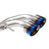 NISSAN GTR 3.5" TURBO BACK EXHAUST WITH 5 INCH TITANIUM TAILPIPES-carbonizeduk