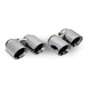 PORSCHE 911 991.1 CARRERA TWIN EXHAUST TAILPIPES-carbonizeduk