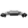 PORSCHE 911 992 CARRERA VALVED PERFORMANCE EXHAUST WITH CARBON TAILPIPES-carbonizeduk