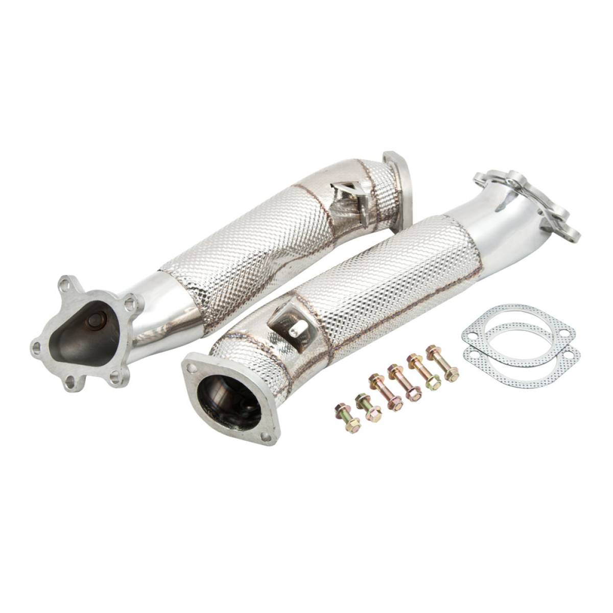 NISSAN GTR HIGH FLOW EXHAUST DOWNPIPES WITH HEAT SHIELD-carbonizeduk