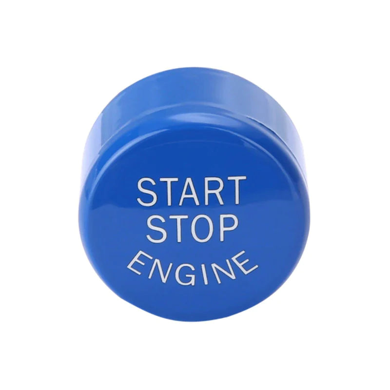 BMW F SERIES START/STOP ENGINE BUTTON IN BLUE-carbonizeduk