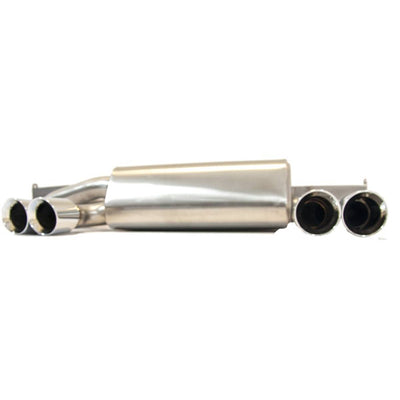 BMW E46 M3 REAR EXHAUST SILENCER WITH TAILPIPES-carbonizeduk
