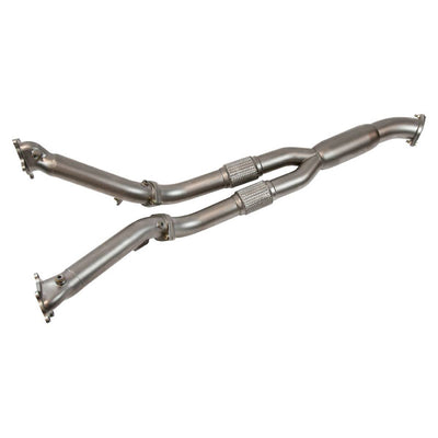 NISSAN GTR 3.5" TURBO BACK EXHAUST WITH 5 INCH TITANIUM TAILPIPES-carbonizeduk