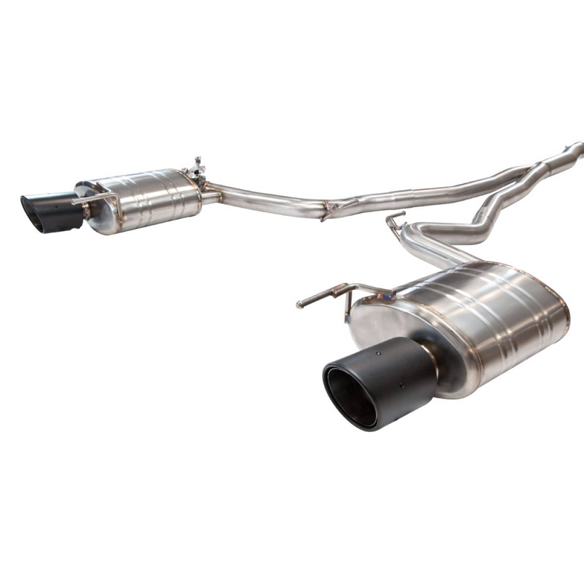 FORD MUSTANG 2.3 ECOBOOST 3" VALVED TURBO BACK EXHAUST-carbonizeduk