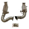 PORSCHE MACAN 3.0/3.6T CATALYTIC CONVERTER EXHAUST DOWNPIPES WITH THERMAL HEAT SHIELD-carbonizeduk