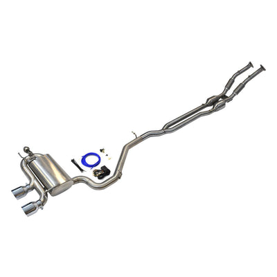 VW GOLF MK 5 R32 VALVETRONIC MANIFOLD BACK EXHAUST-carbonizeduk