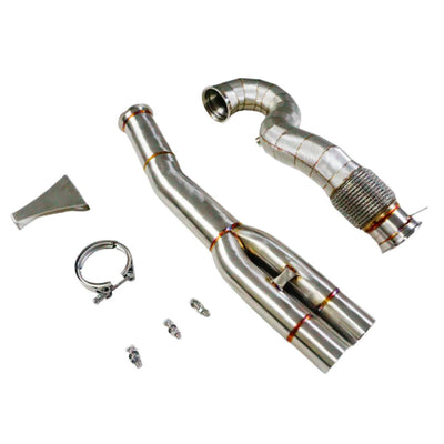 AUDI TTRS & RS3 8P 3.5" DECAT EXHAUST DOWNPIPE-carbonizeduk