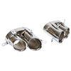 AUDI R8 V8 STAINLESS STEEL TWIN EXHAUST TAILPIPES-carbonizeduk