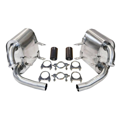 PORSCHE 911 996 CARRERA MILD SPORTS EXHAUST SILENCERS-carbonizeduk