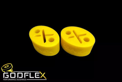 VW Golf Mk6 ALL MODELS Inc R/GTi Uprated Rigid Exhaust Mount Hanger Bushes PAIR-bushes-carbonizeduk