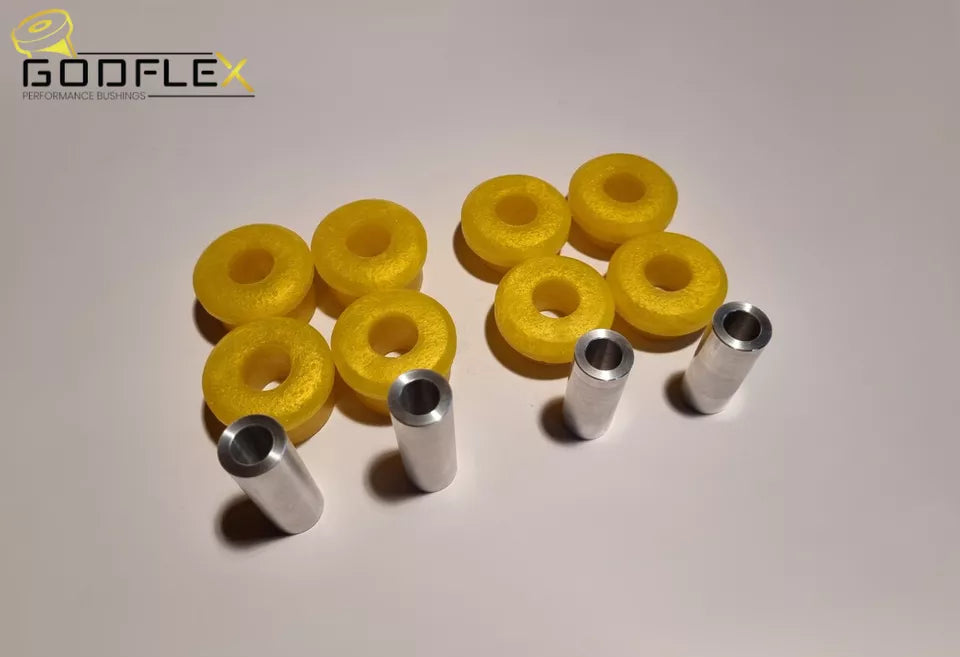 Rear Spring Mount Arms Polyurethane Bushing Kit For Audi TT MK2 07-14 & Q3 RSQ3-bushes-carbonizeduk