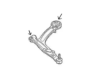 Front Suspension Arm Bushes Kit For Fiat Abarth 500 07+ in Polyurethane Bushings-bushes-carbonizeduk