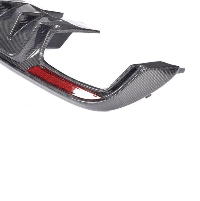 Mercedes C class W205 C63 AMG Mansory style Rear Diffuser 2015-2017 + 3rd Light-carbonizeduk