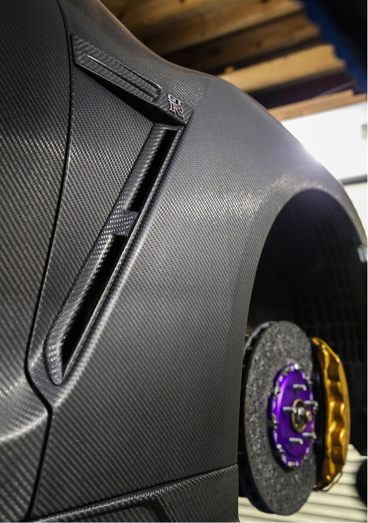 Carbon Fender Side Vents for Nissan GT-R R35 09-15-carbonizeduk