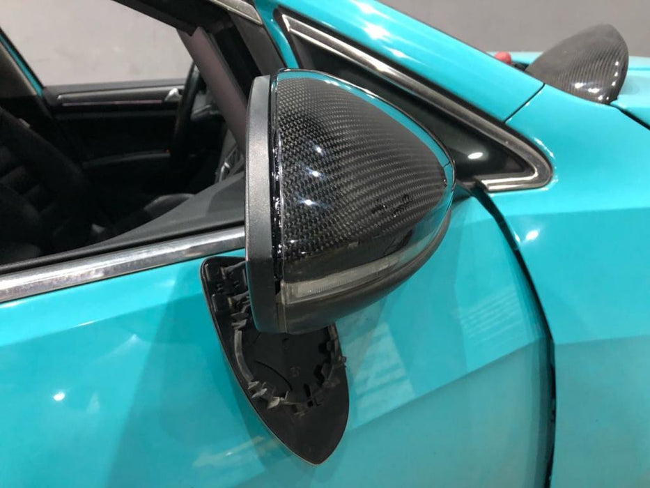 Golf R MK7-7.5 Carbon Fibre Replacement Mirrors-carbonizeduk