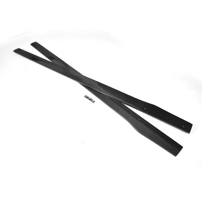 Mercedes Benz C63 AMG W205 Carbon Fibre Side Skirts Extensions 15-17-carbonizeduk