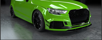 Audi RS3 Carbon Fiber Front Lip for Sedan 4-Door 2017-2019-carbonizeduk