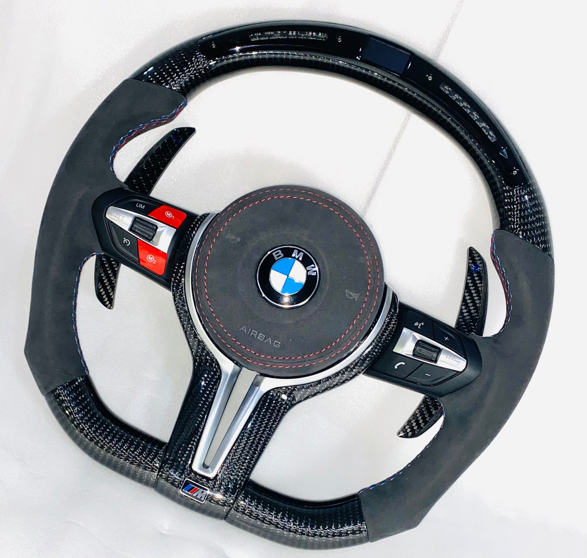 BMW M2 M3 M4 M5 M6 M140i Carbon Fibre F1 Style Carbon Fibre & Alcantara Steering Wheel-custom steering wheel-carbonizeduk